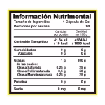 BHP Nutrition Omega-3 Ultra — Tabla Nutricional y Vista Detallada PROVIF Tijuana