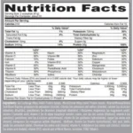 Isopure Zero Carb — Tabla Nutricional y Vista Detallada PROVIF Tijuana